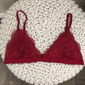 Maroon VS Lace Bralette